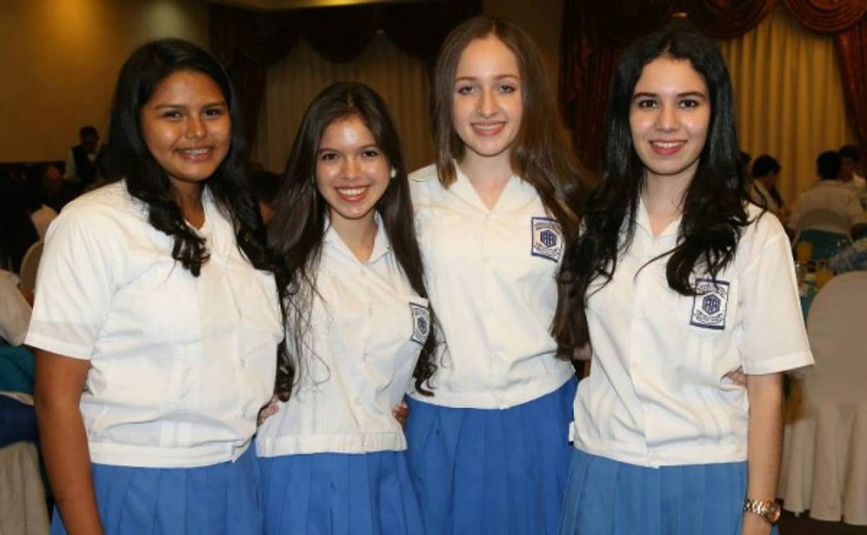 Alejandra Castañeda, Angely Rodríguez, Evelyn Villatoro y María Fernández.
