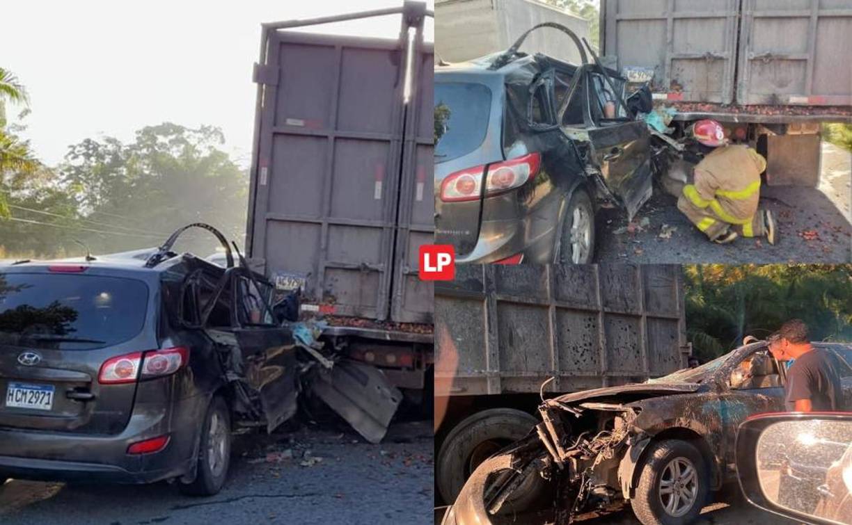 Cinco personas, entre ellas dos menores de edad, murieron y otra resultó herida en un accidente ocurrido este martes entre un vehículo y un camión en el municipio de Tela, Atlántida (Honduras). 