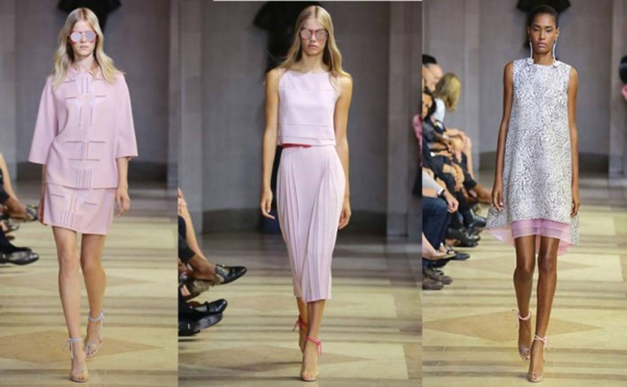 La diseñadora de origen venezolano, Carolina Herrera, presentó su colección en el Museo Frick Collection de Nueva York