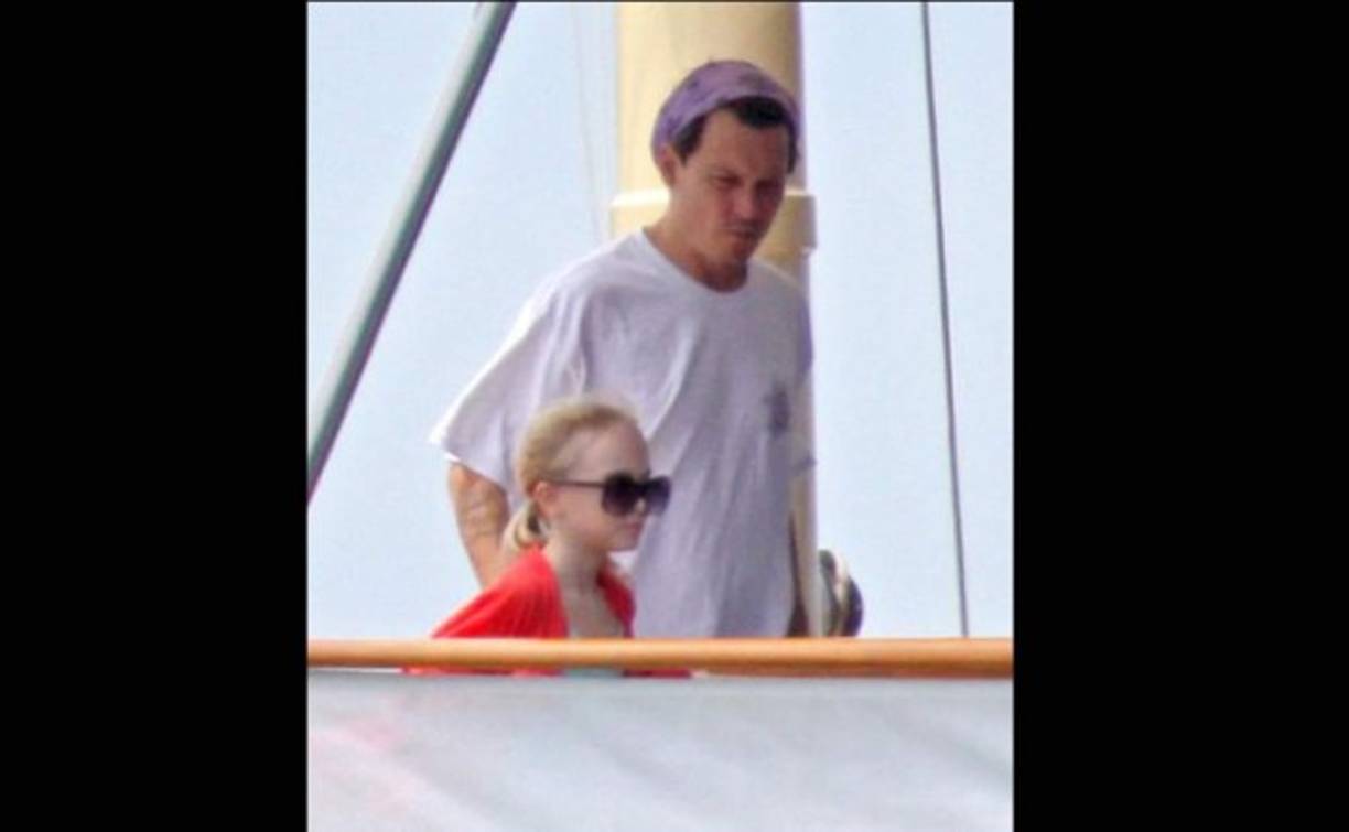 Johnny Depp con su nena Lily-Rose.