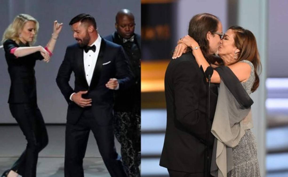 En las tres largas horas de la ceremonia de los premios Emmy, destacan -entre los discursos de agradecimiento y alguna que otra broma política- una propuesta matrimonial, referencias a Dios, discursos sobre diversidad y el triunfo del veterano Fonzie.<br/><br/>Aquí algunos de los momentos más destacados.