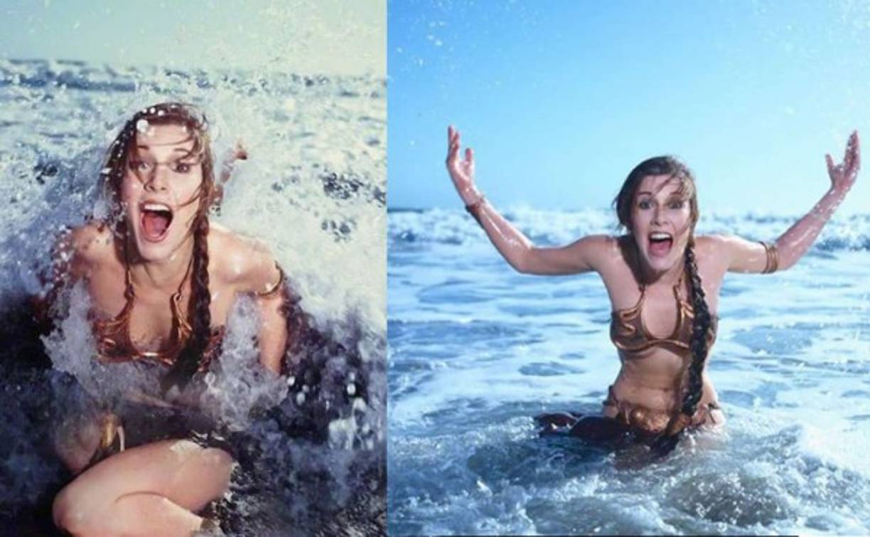 La revista Rolling Stone difundió la inédita sesión de fotos de la actriz Carrie Fisher, conocida por su papel de la princesa Leia en la saga Star Wars.