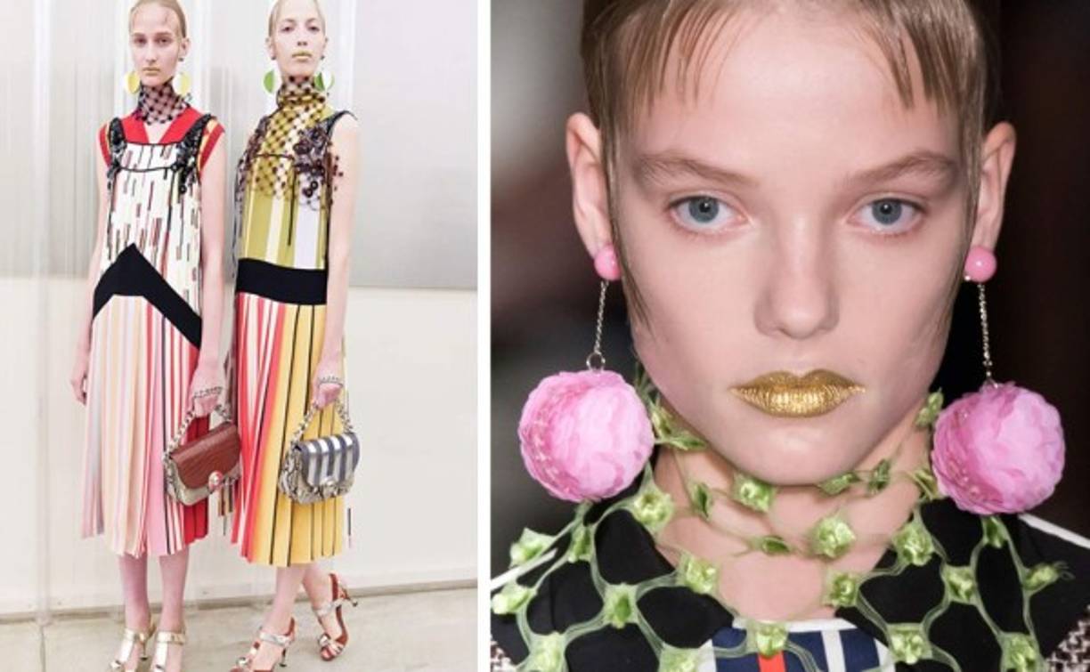 La irreverente colección de Prada para la próxima primavera incluye el rosa también.