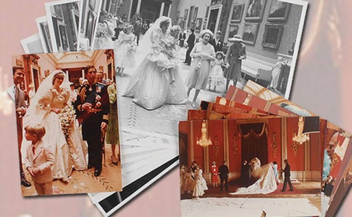 Siete fotografías en color y siete en blanco y negro en las que se puede a Diana minutos antes de mostrarse por primera vez como Princesa de Gales y mujer del heredero de la Corona Británica © Lord Patrick Lichfield/RR Auction.com