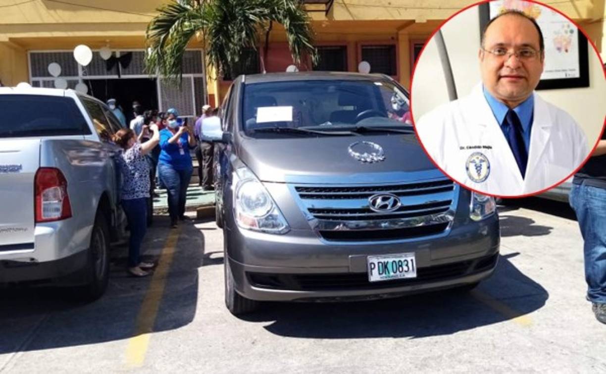 A las 11:00 am de este jueves comenzó la marcha de despedida del doctor Cándido Mejía en San Pedro Sula.