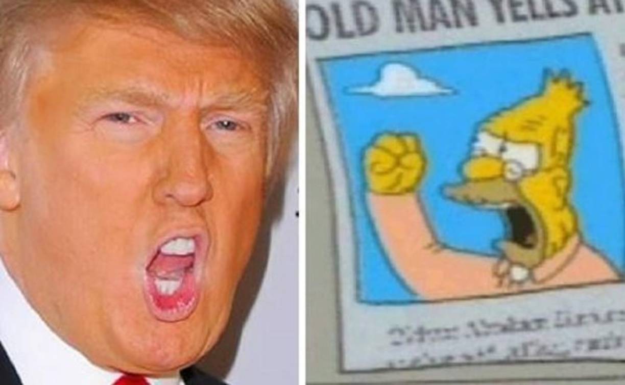 Los gestos del papa de Homero Simpson, el abuelo gritón.