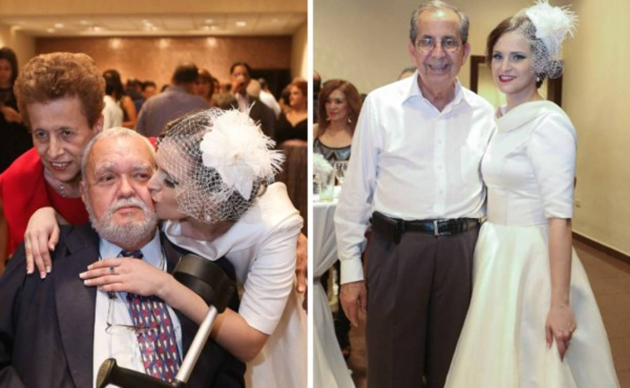 Sus padres Enriqueta y Pablo Emilio Paredes estaban muy alegres por la emoción de su hija, la gran actriz del CTS, y junto José Francisco Saybe.