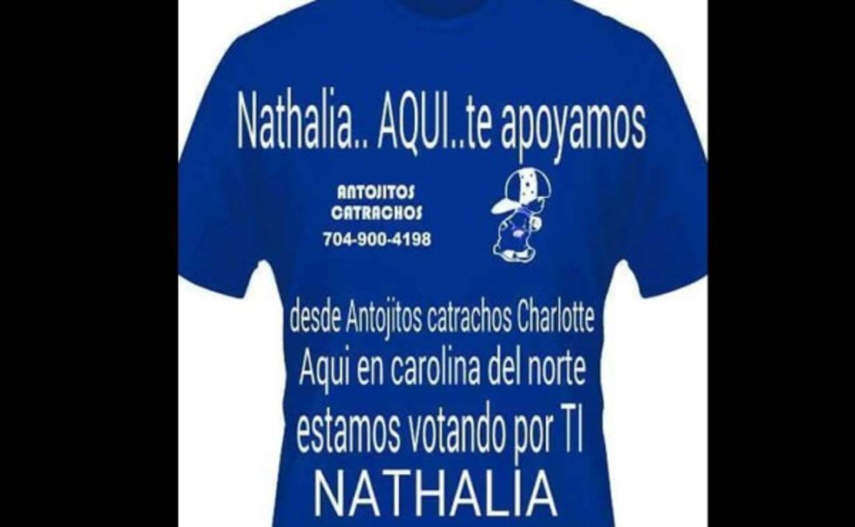 Desde Carolina del Norte apoyan a Nathalia Casco.