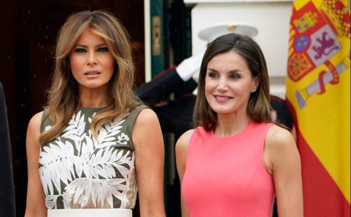 Donald y Melania Trump recibieron la primera visita oficial de los reyes de España, Felipe VI y Letizia, en la Casa Blanca.