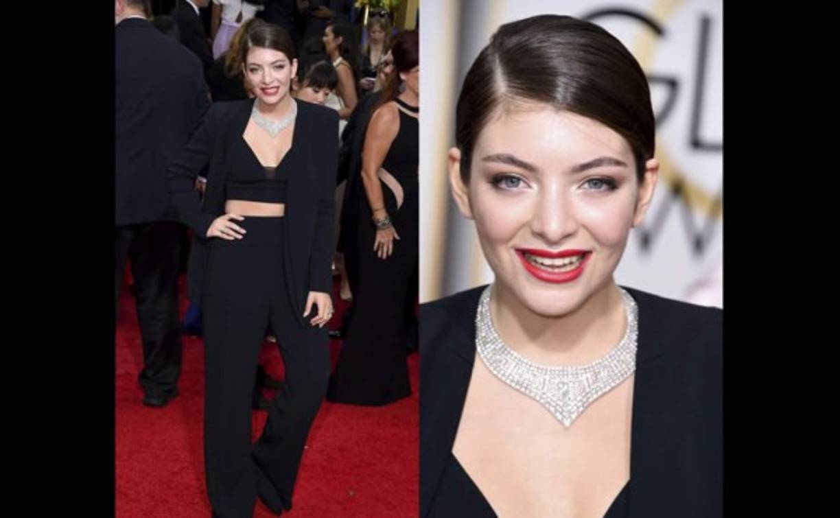 El esmoquin de Lorde, firmado por Narciso Rodríguez, convenció a uno y defraudó a otros. No era mala opción pero le sentaba como si lo fuera.