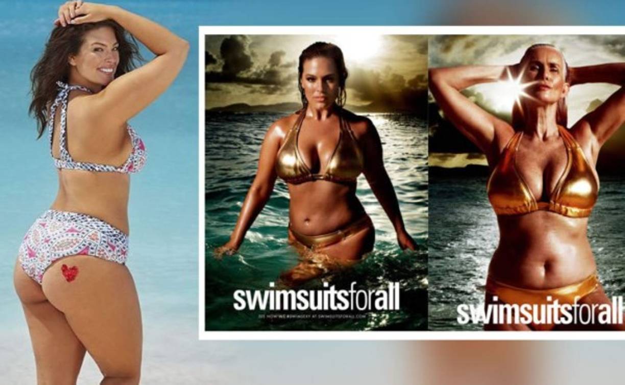Las modelos Ashley Graham y Nicola Griffin.