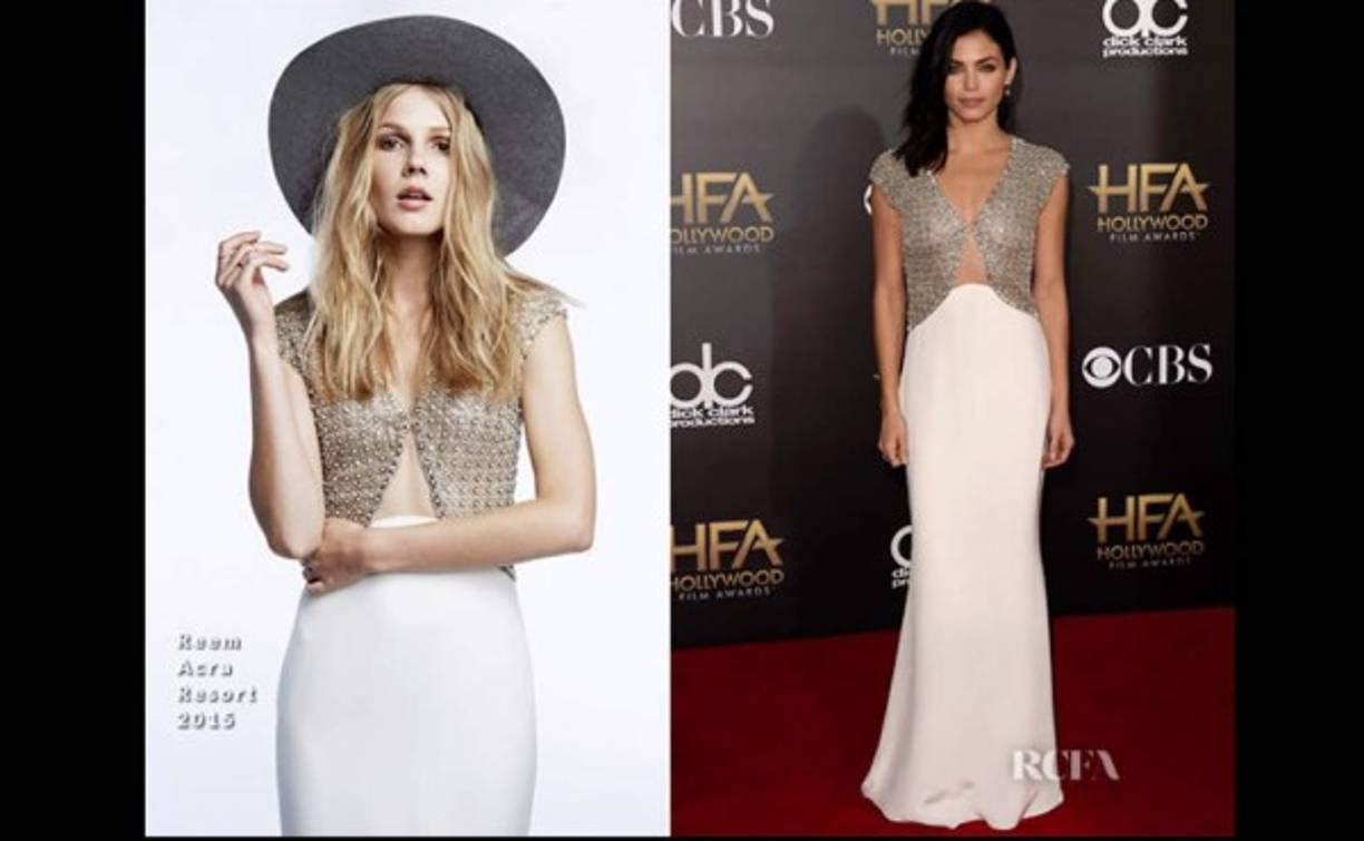 Jenna Dewan-Tatum visitó de Reem Acra.