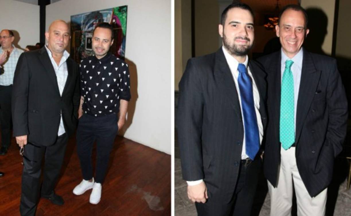 Guillermo Mahchi y Carlos Campos con Fernando y Pedro de Peralta.