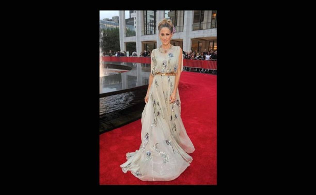 Hermosa con este Valentino en la gala del New York City Ballet, en septiembre de 2012.
