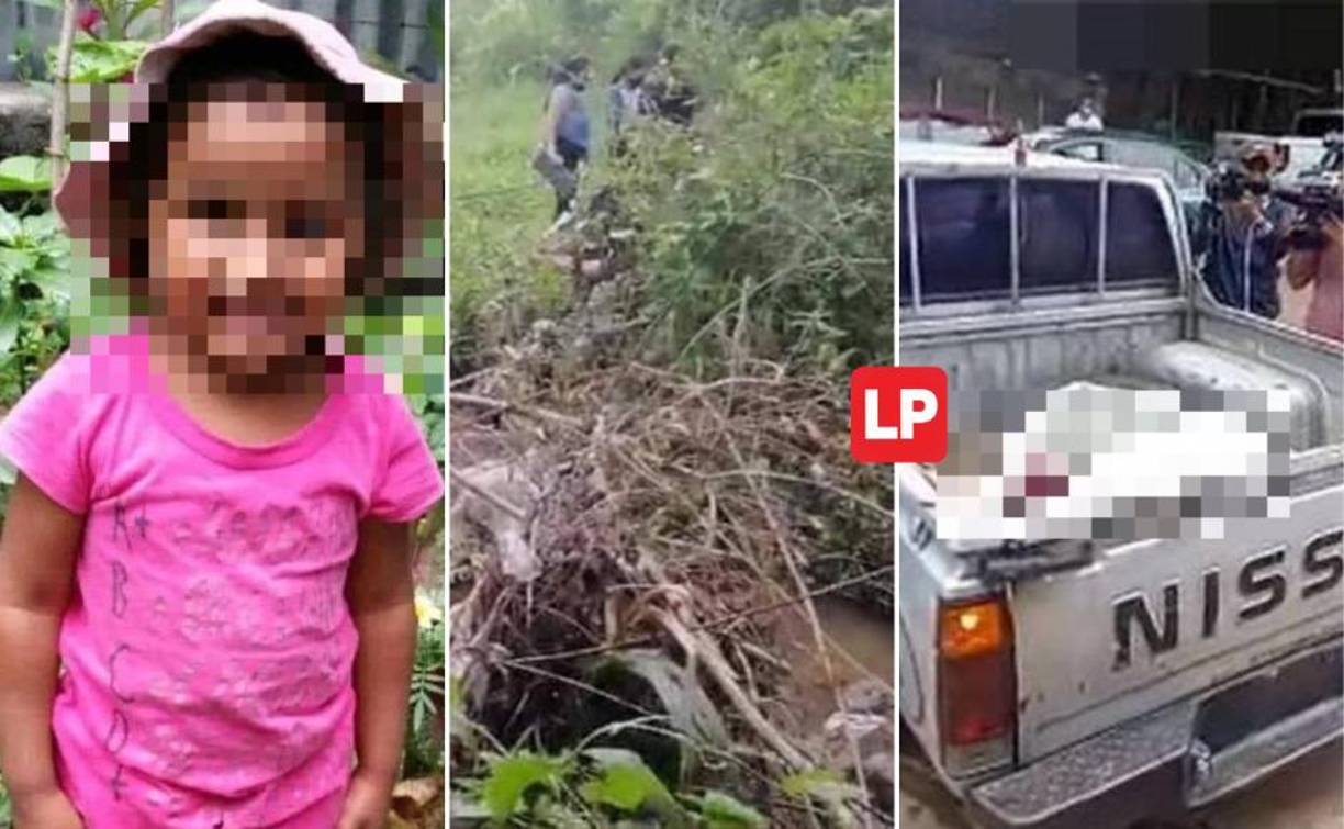 Cuatro días después y en estado de descomposición fue encontrado el cadáver de la niña Emely Sofía Canales Morales (de 4 años).