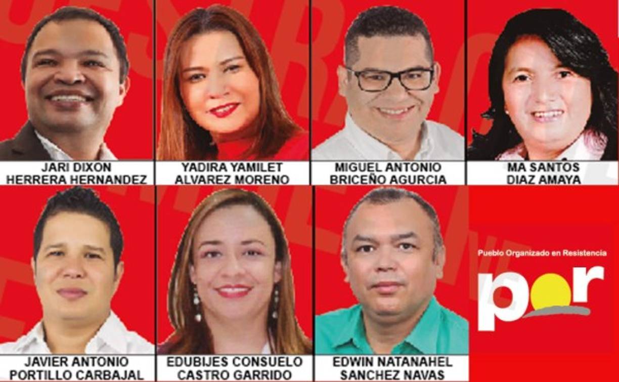 Jari Dixon (actual diputado en el Congreso Nacional), lidera la planilla de precandidatos a diputados por Francisco Morazán por el moviemiento POR de Libertad y Refuncación (Libre).