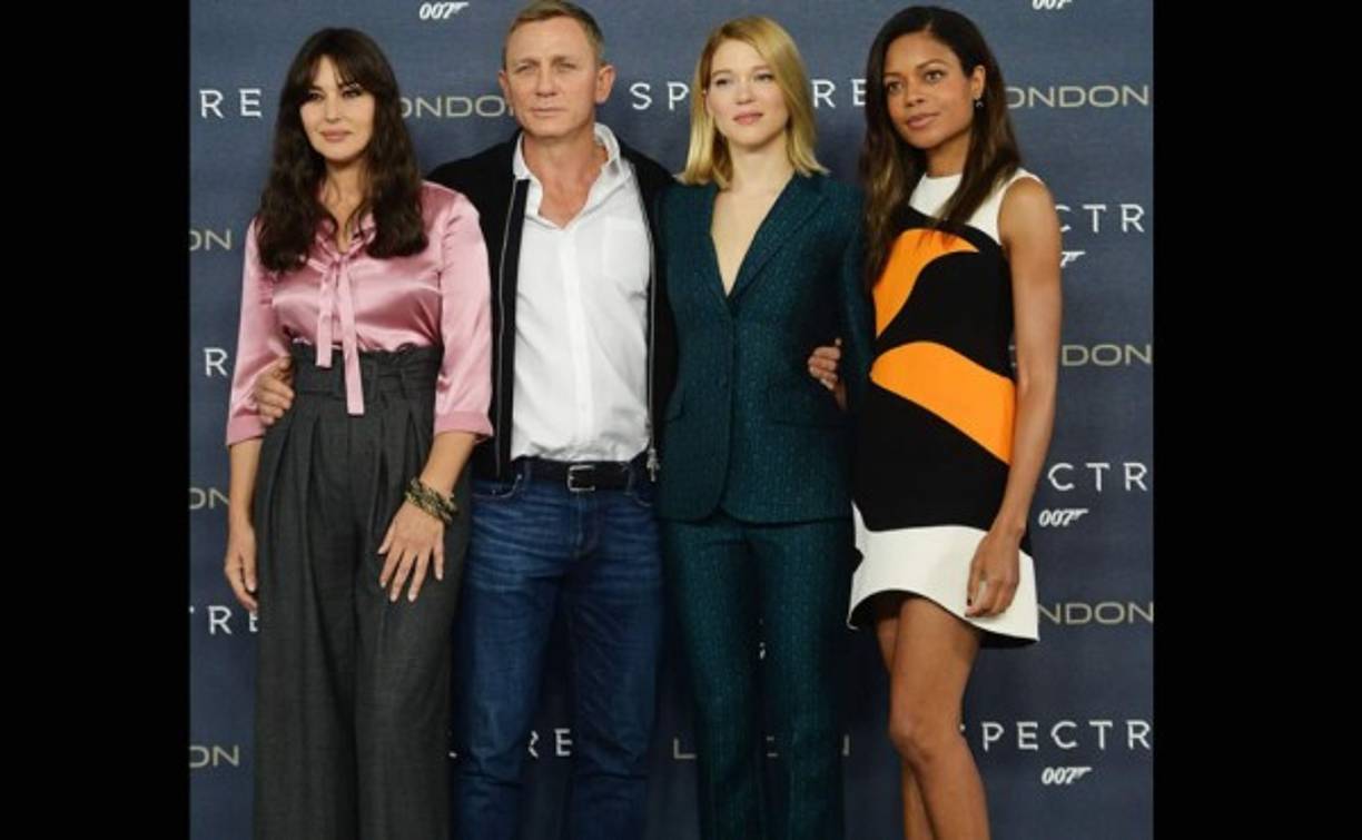 En la película 'Spectre', cinta número 24 de la saga de James Bond, cuyo estreno exclusivo fue en Londres, figuran una mexicana, una francesa y una británica.