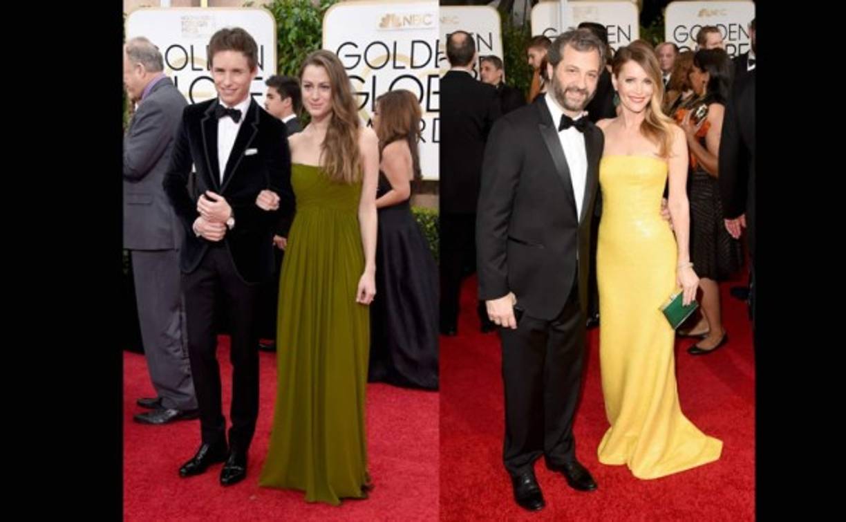 Judd Apatow y Leslie Mann. Redmayne y Hannah Bagshawe.