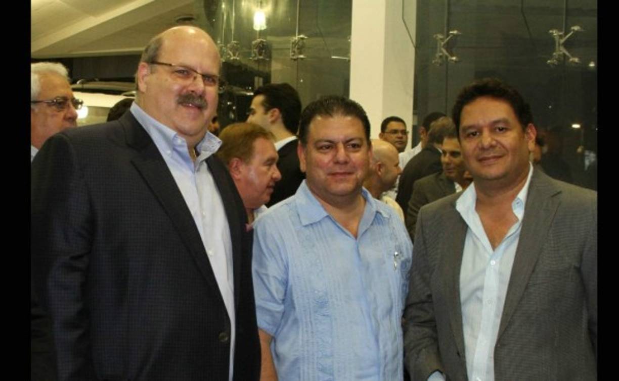 Jorge Canahuati, Daniel Aguilar y Jorge Rivera.