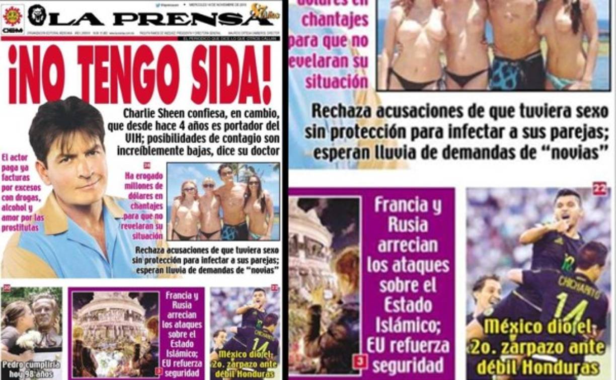 La Prensa de México, destaca: 'México dio el segundo zapatazo ante débil Honduras'