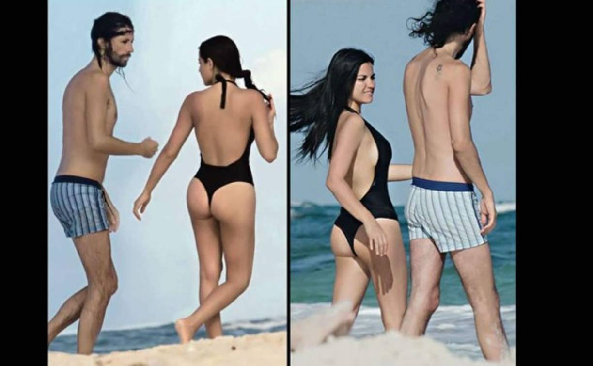 La pareja está acostumbrada a divertirse en la playa y darse una serie de besos en público.