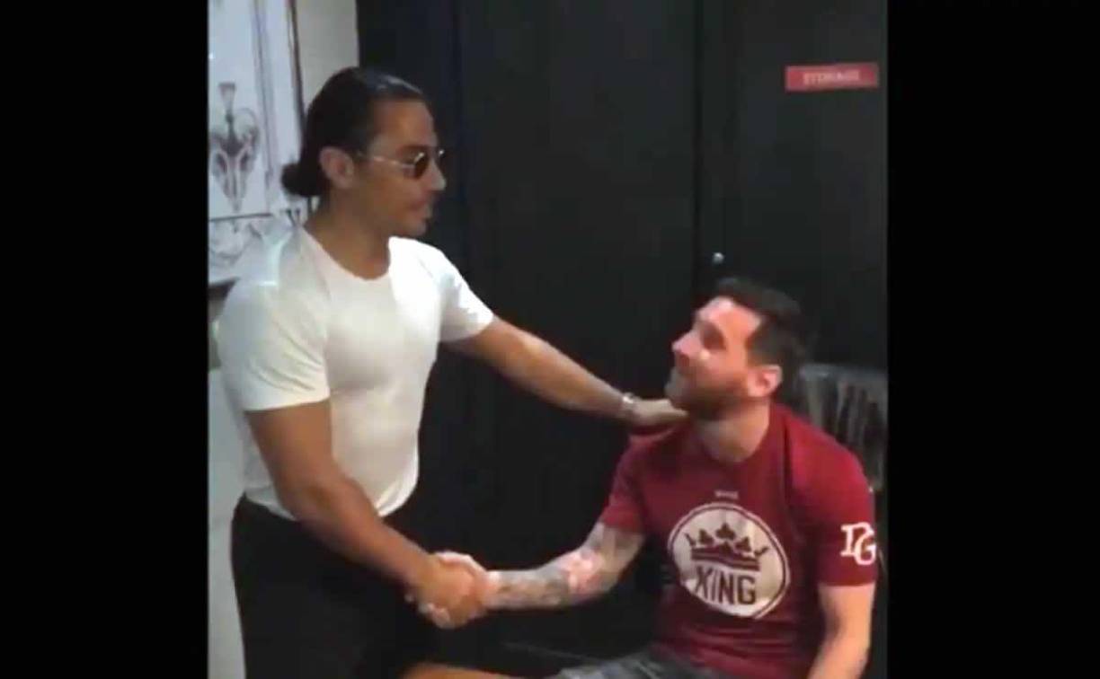 Messi ya había conocido a Salt Bae cuando el astro del PSG visitó su restaurante de Doha.