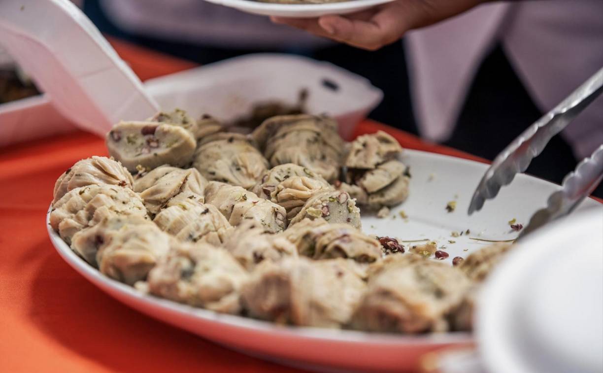 Los ticucos son un platillo copaneco que no pudo faltar en la exhibición de sabores del festival gastronómico.