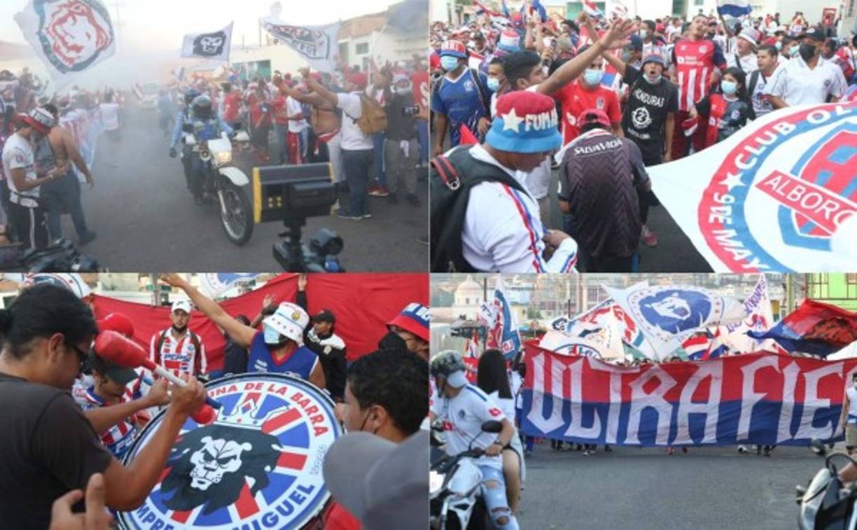 Pese a que estamos todavía en plena pandemia, los aficionados del Olimpia se volcaron en las calles de Tegucigalpa para brindarle el apoyo a su equipo en la previa de la final ante Motagua.