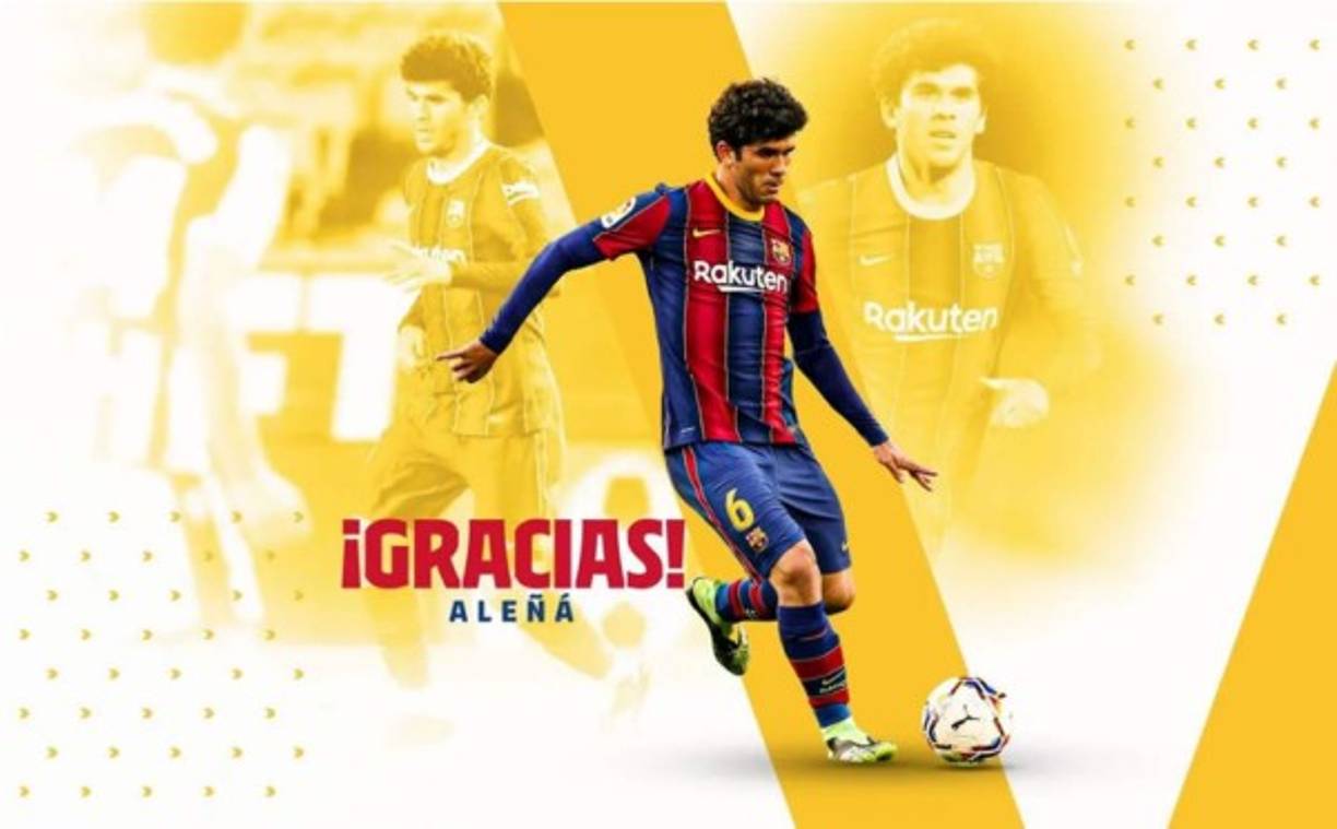 Es oficial. El Barcelona anunció el traspaso de Carles Aleña, quien se va del Camp Nou tras 16 años. El canterano se ha convertido en nuevo jugador, en propiedad, del Getafe. El jugador firma para las próximas cinco temporadas. El club azulón ha pagado cinco millones de euros por el mediocentro y en Can Barça se reservan un 50% de una futura venta del futbolista, una opción de recompra y derecho de tanteo sobre cualquier oferta que llegue preguntando por Aleñá.<br/><br/>Foto - Twitter @FCBarcelona_es