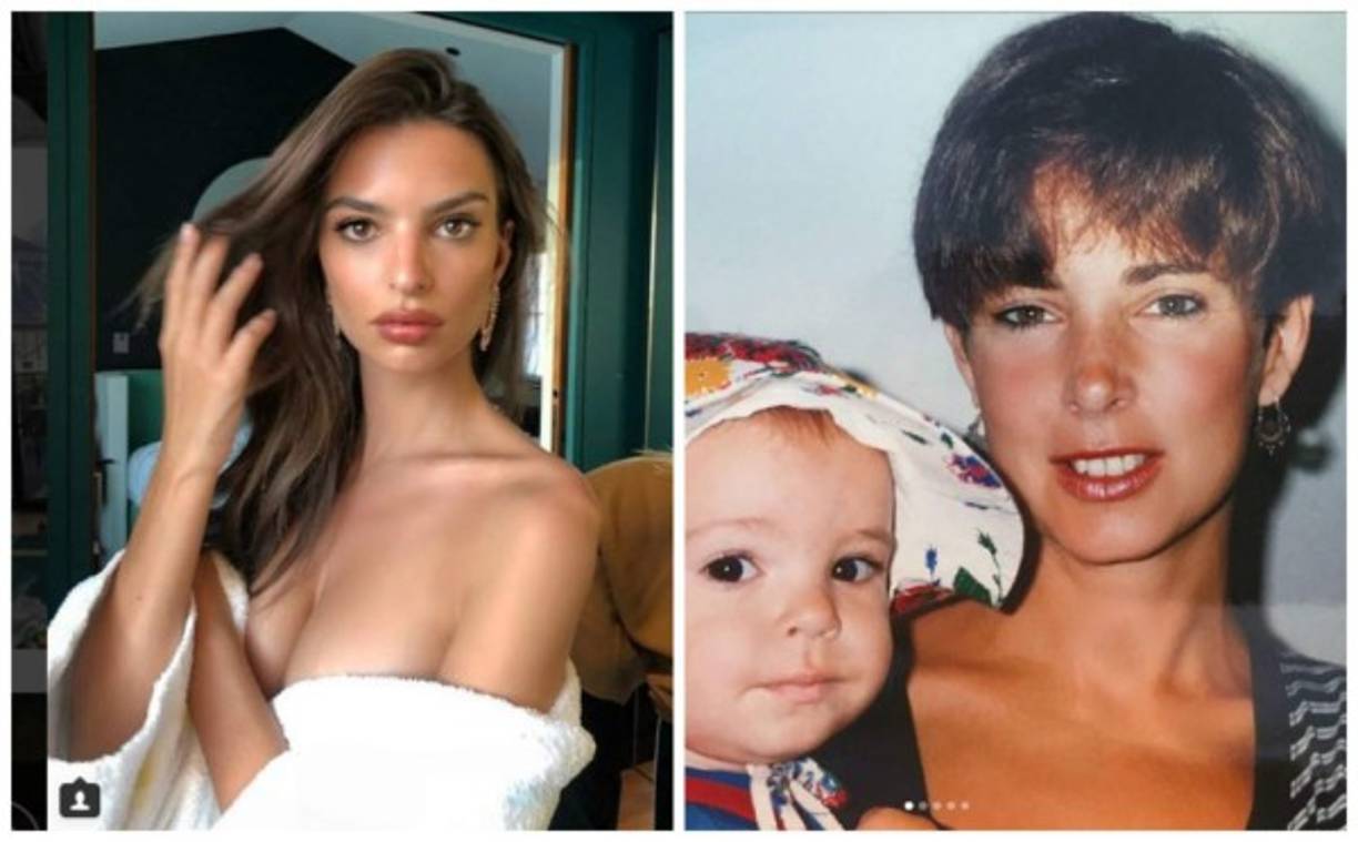 La modelo Emily Ratajkowsk es hija de de la escritora y profesora Kathleen Balgley, con quien tiene un enorme parecido.