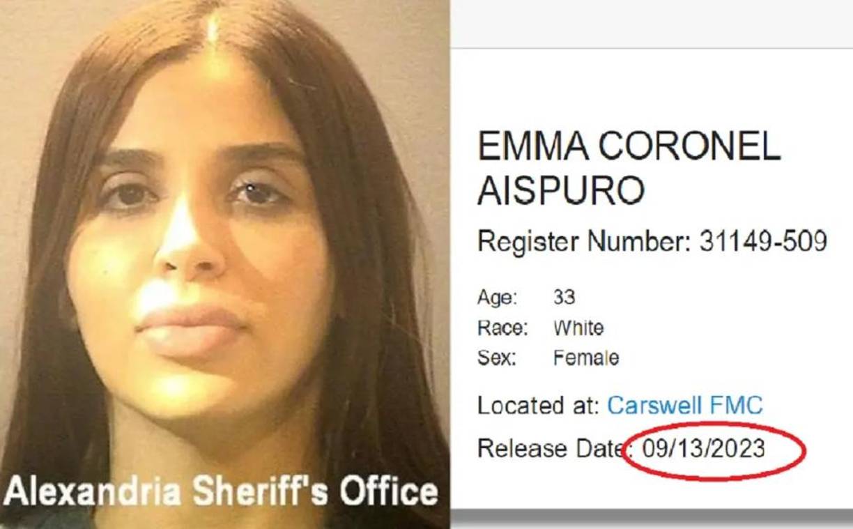 Según la<b> </b>Agencia Federal de Prisiones<b>, </b>se prevé que Emma Coronel sea liberada el 13 de septiembre de este año, pero a partir de febrero la esposa del Chapo puede beneficiarse de su ciudadanía estadounidense y acogerse a un programa que le permitirá salir de prisión durante el día y sólo regresar a dormir a su celda omo preparación para reinsertarse en la vida fuera de prisión.