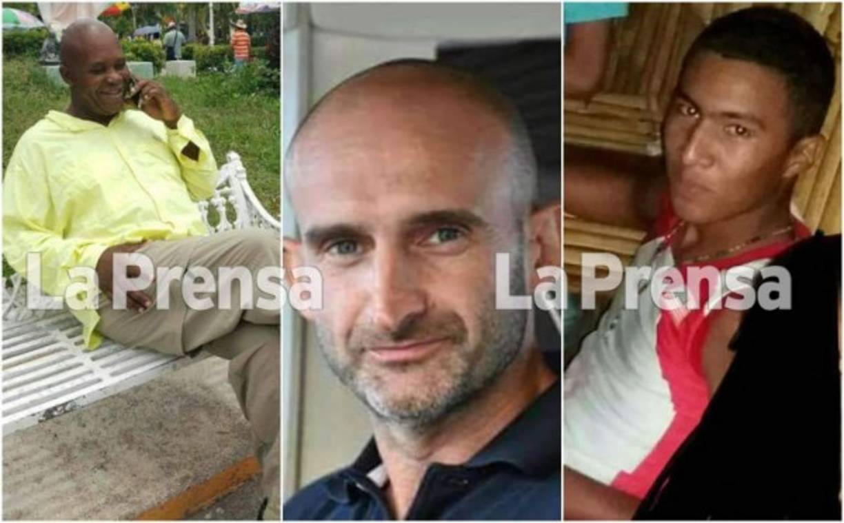 Los tres tripulantes que fueron reportados como desaparecidos hace tres días pero que ayer afortunadamente se logró su rescate.