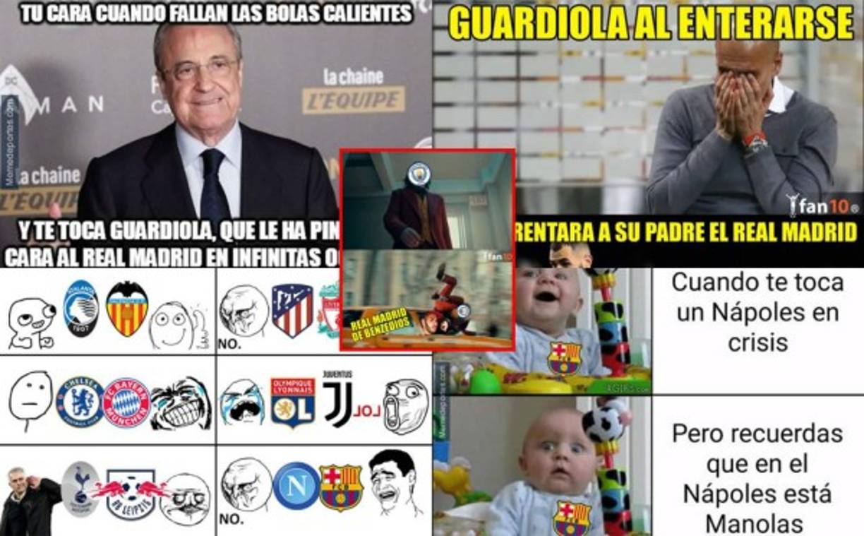 Los divertidos memes tras el sorteo de octavos de final de la Champions League. Le llueven burlas al Real Madrid por el rival que le tocó.