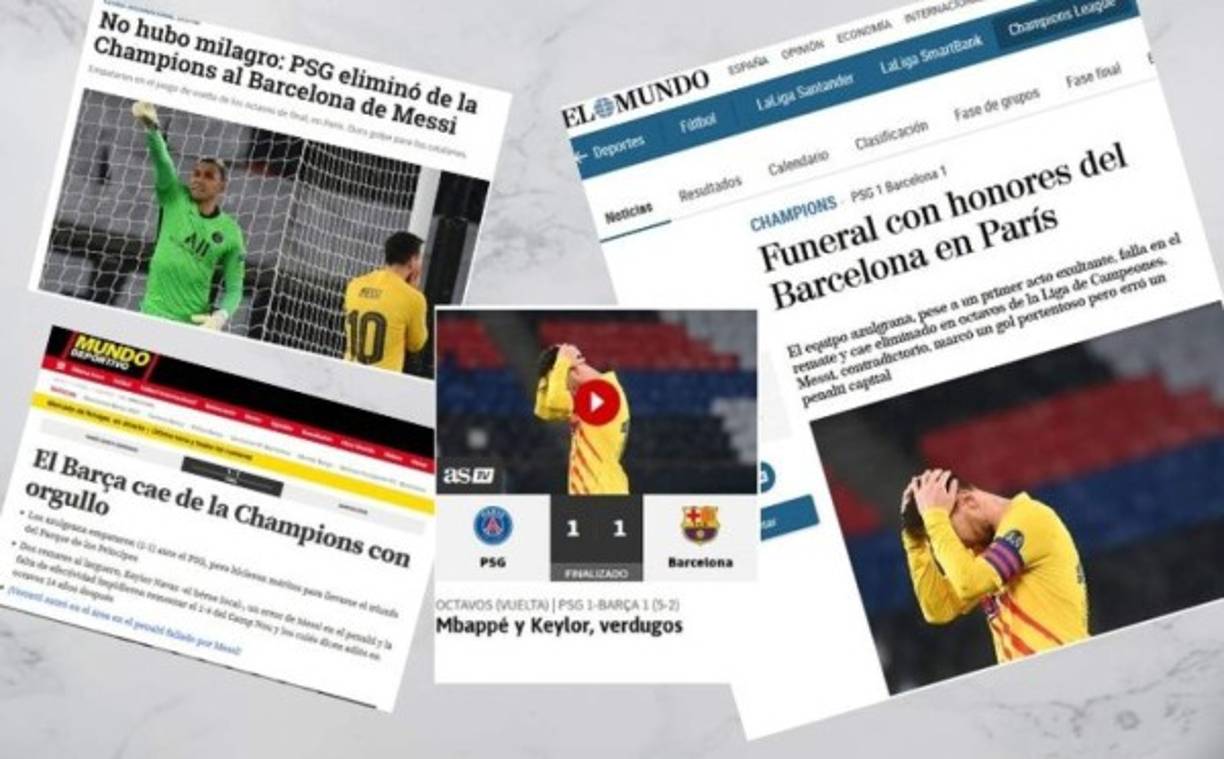 El Barcelona quedó eliminado en octavos de final (2-5) ante un prodigioso PSG que contó con la actuación pletórica del costarricense Keylor Navas.