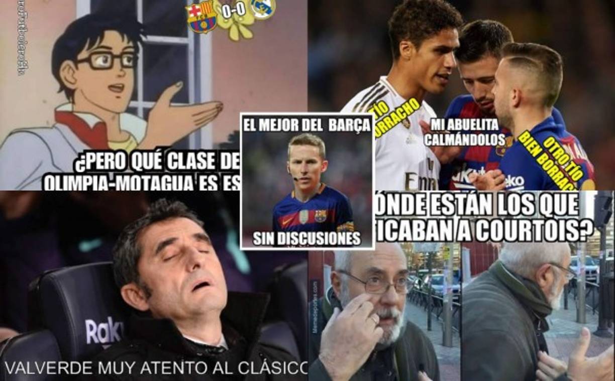 Los divertidos memes que dejó el clásico empatado entre Barcelona y Real Madrid (0-0) por la Liga Española en el Camp Nou.