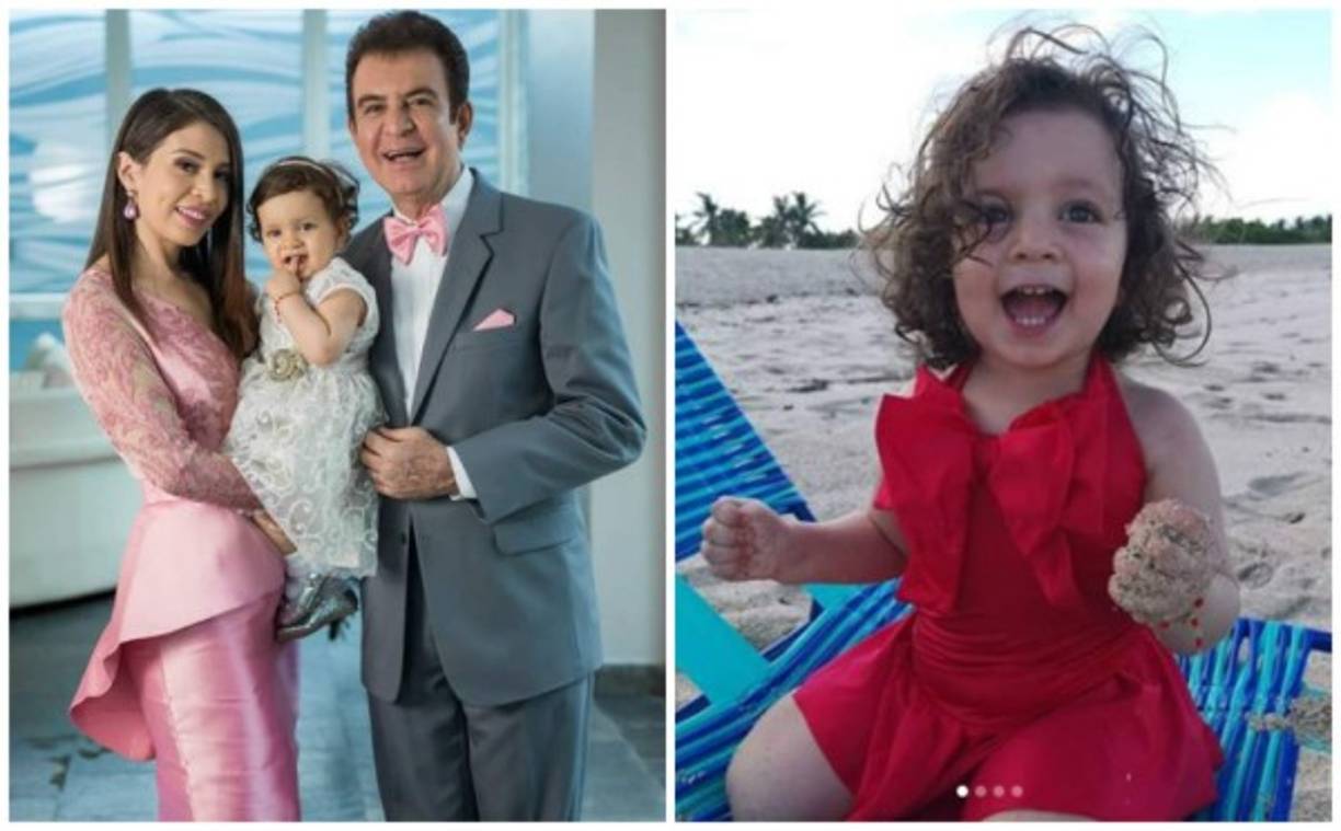 La pequeña Alicia Lindaly Victoria Nasralla Elvir se encuentra vacacionando en la Semana Morazánica 2019 en las bellas playas de Roatán.