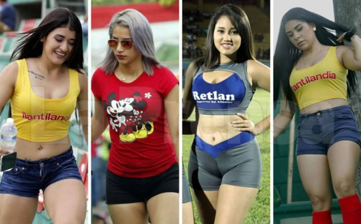 Hermosas chicas han lucido su belleza en la novena jornada del Torneo Apertura 2017-2018 de la Liga Nacional de Honduras.