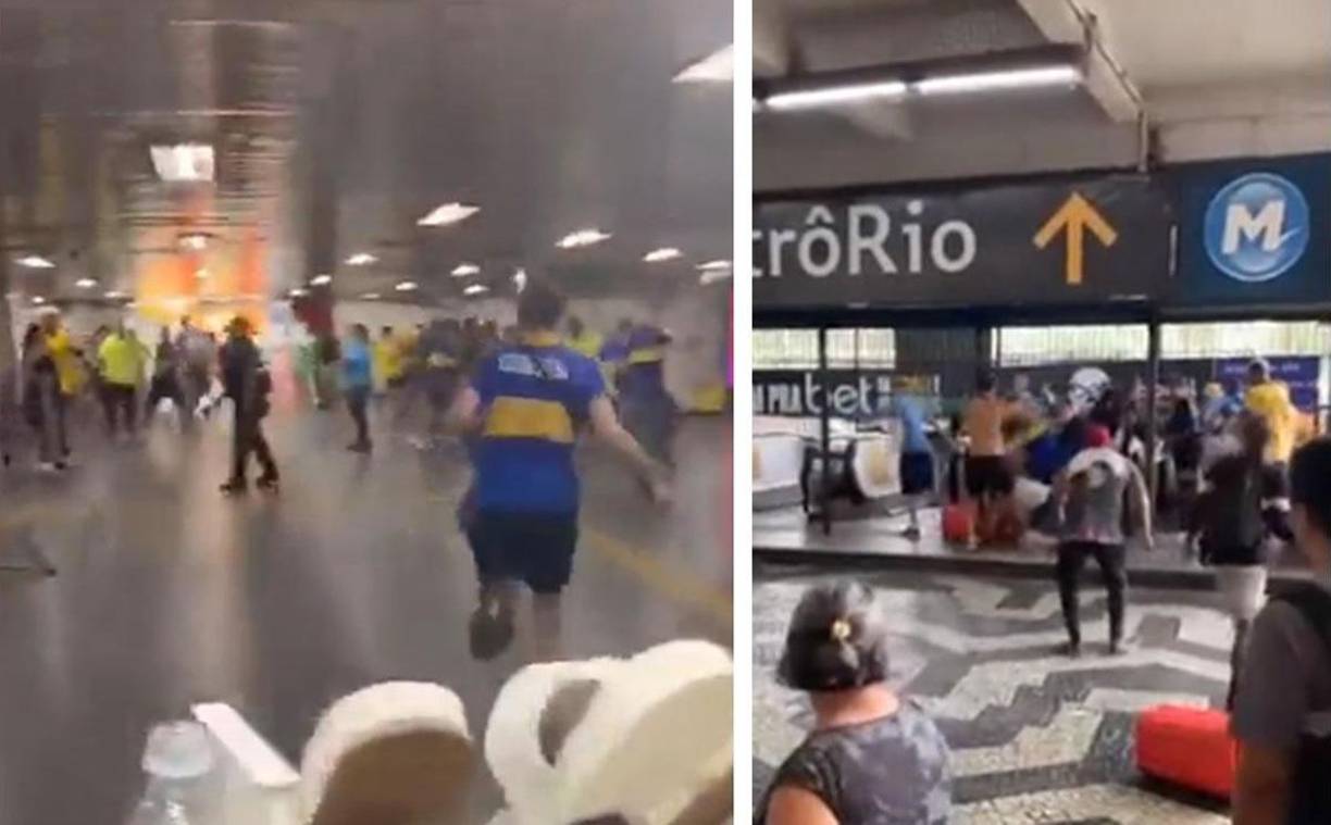 La barra del Fluminense volvió a emboscar a aficionados de Boca Juniors en las cercanías del estadio Maracaná.