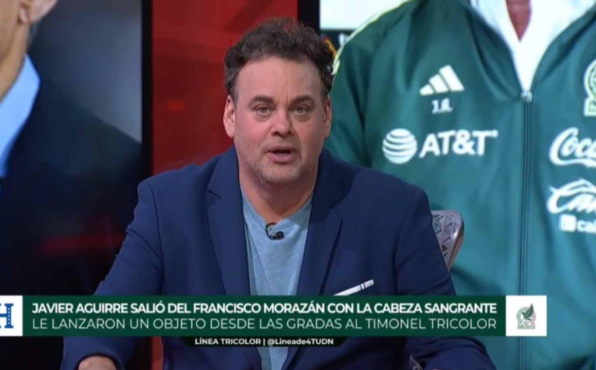 “Lo que yo vi y nadie está inventando, es dramático provocarle una herida en la cabeza”, señaló Faitelson respecto a la agresión que sufrió el DT de México en el estadio Morazán. 