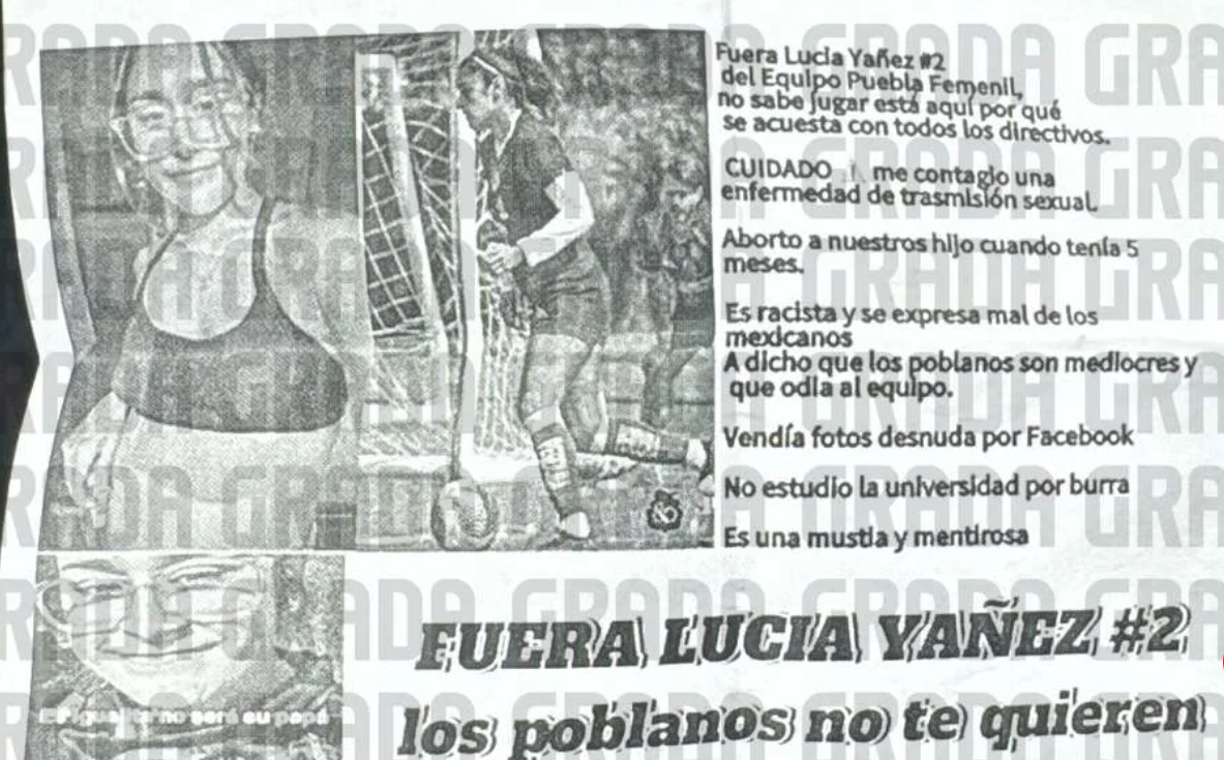 El medio antes mencionado también destapó lo que decían los volantes. En los papeles se le acusa a la joven jugadora de ser racista y haberse relacionado en intimidad con directivos del club.