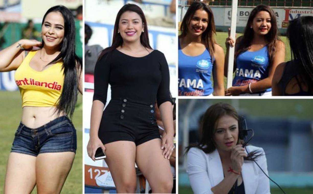 La jornada 15 de la Liga Nacional estuvo adornada por hermosas chicas en los estadios de Honduras.