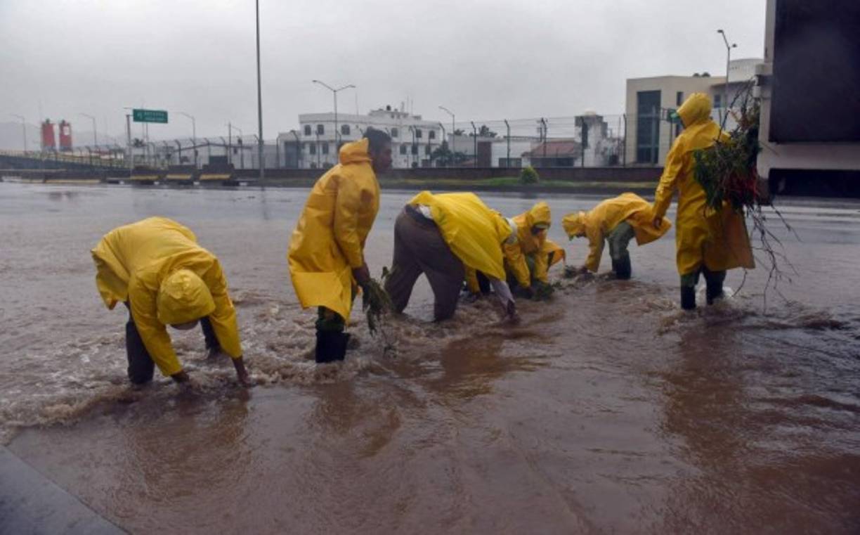 Desde ayer viernes y hoy sábados los cuerpos de socorro trabajan intensamente sacar la basura para evitar que los canales se obstruyan.