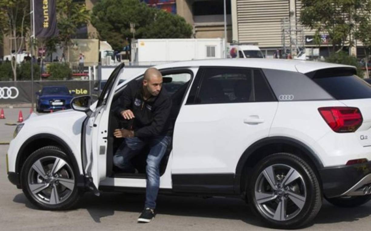 El defensor Javier Mascherano del FC Barcelona eligió un Audi A7 . Foto Sport.