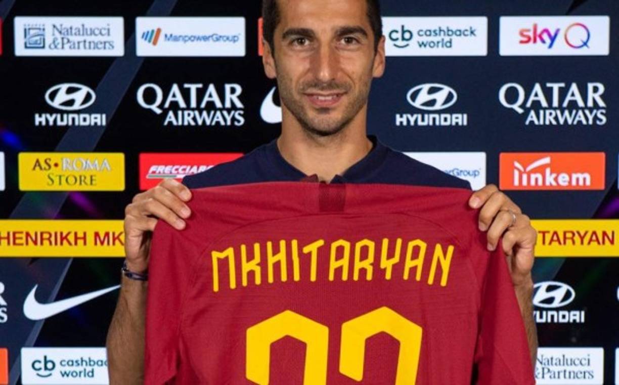 Henrikh Mkhitaryan: El mediocampista armenio firmó por la Roma de Italia, llega procedente del Arsenal de Inglaterra. Se une al club italiano a cambio de tres millones de euros, según informó el club italiano en un comunicado en su página web oficial.