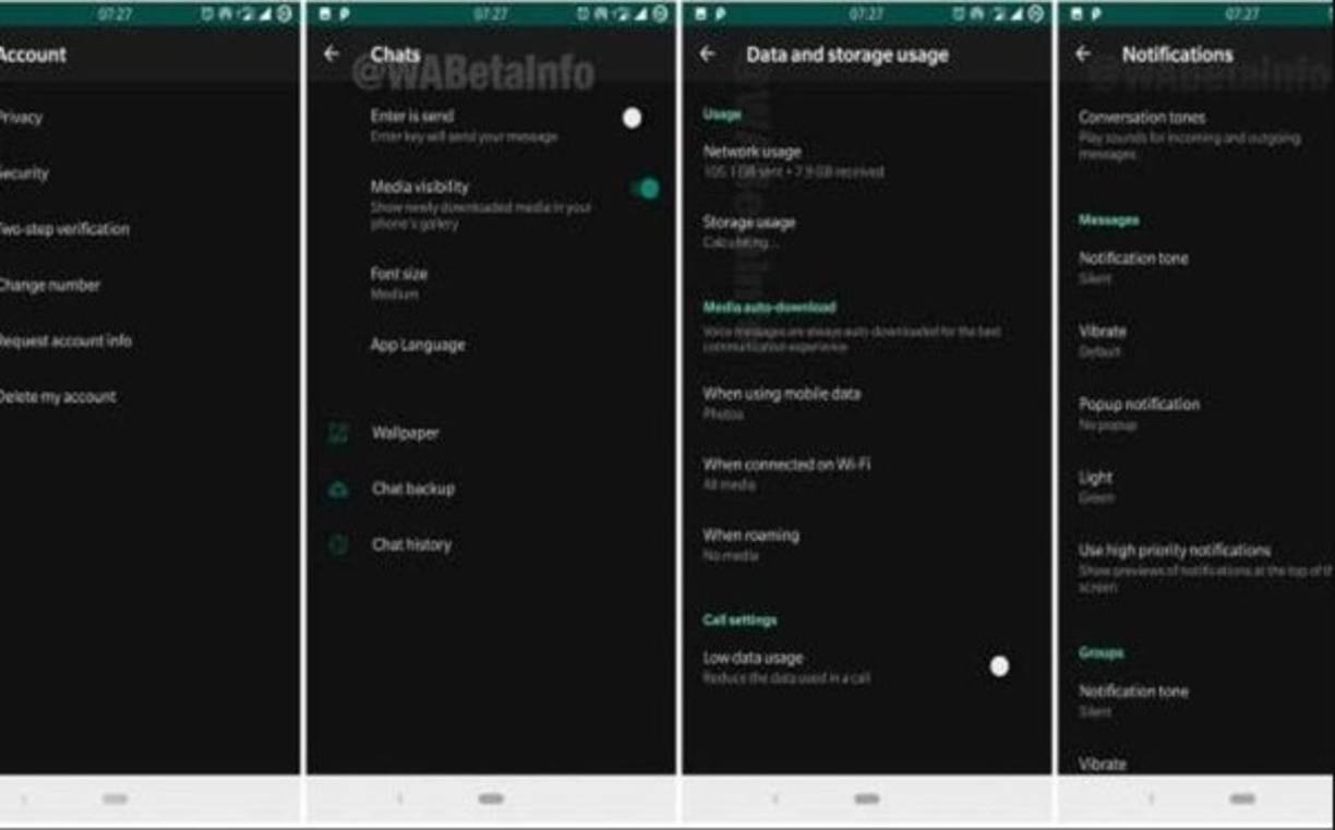 Modo oscuro:<br/><br/>Cada vez falta menos para que los usuarios podamos disfrutar la actualización más esperada por los usuarios. Esta función ayuda a descansar la vista cuando se mira el móvi<br/>