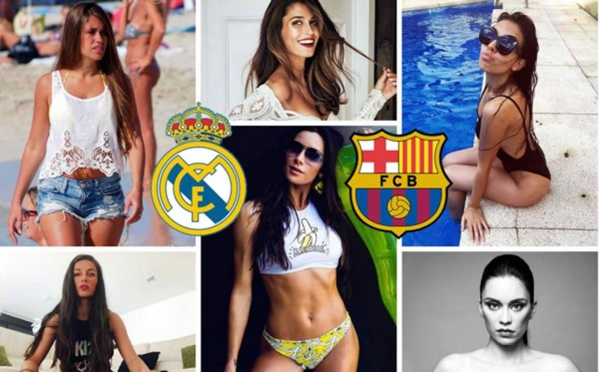 Ellas son las novias y esposas más bellas de los jugadores del Real Madrid y Barcelona.