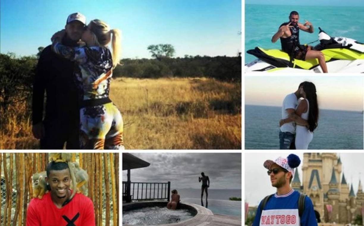 Estos futbolistas no fueron tomados en cuenta por los técnicos para disputar el Mundial de Rusia 2018 y así han estado pasando estos días de vacaciones.