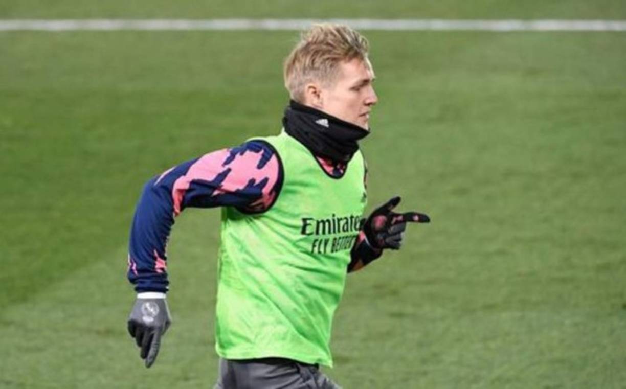 Martin Odegaard: El noruego se estaría convirtiendo en las próximas horas en nuevo jugador del Arsenal. No entra en los planes de Ancelotti en el Real Madrid. Foto AFP.
