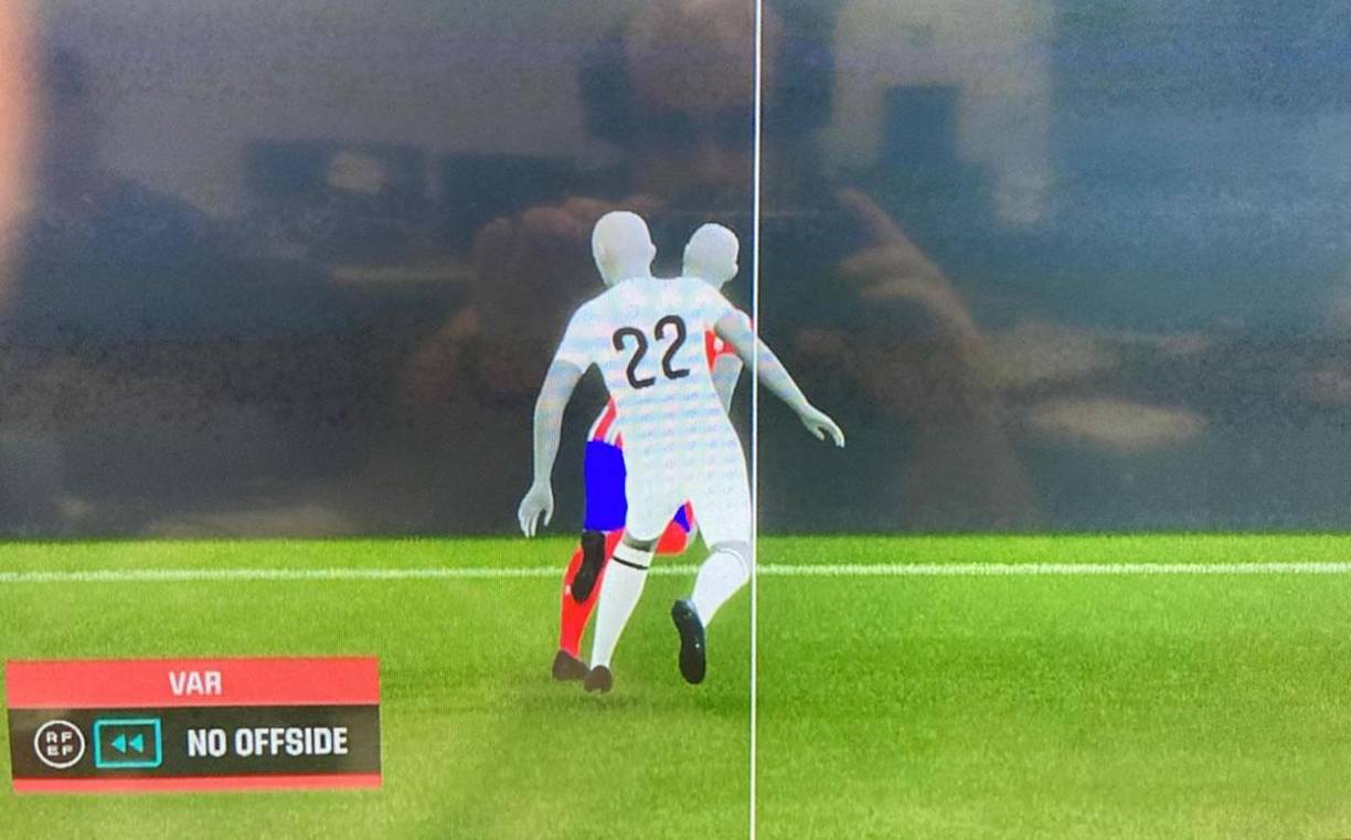 El gol de Ángel Correa se había anulado por posición adelantada, pero el VAR cambió la decisión ya que no había fuera de juego.