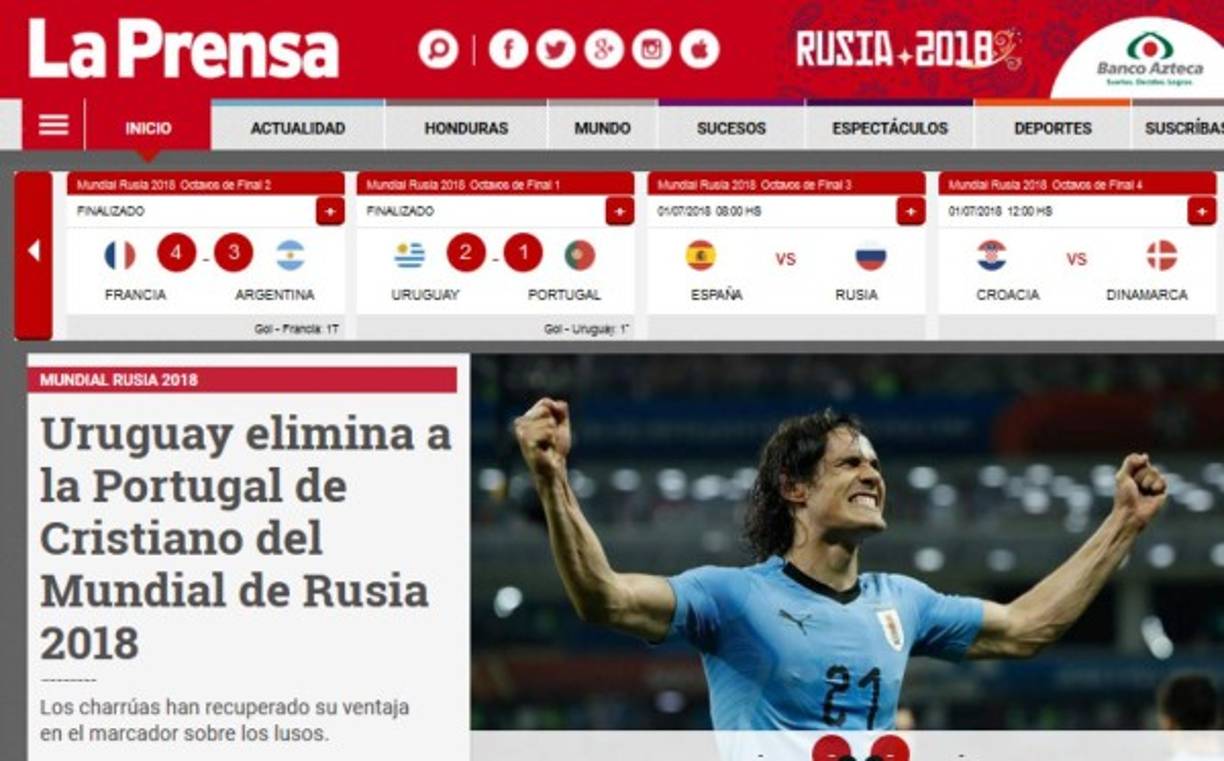 Diario LA PRENSA de Honduras.